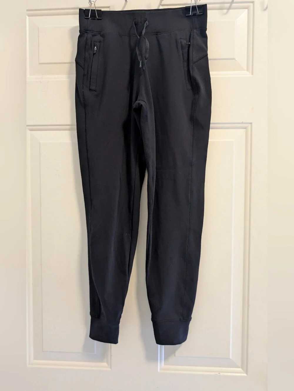 Kids Black Jogger Pants with Zipper Pockets